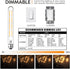8.9inch E26 Bulbs 8W Dimmable E26 Bulb 2700K 75 T10 Bulb 800lm E26 Bulb,Pack 4 LED Tubular Light Warm White Watt