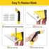 Grout Removal Tool - Angled Design Grout Hand Saw with 6 Extra Replacement Blades for Tile Cleaning