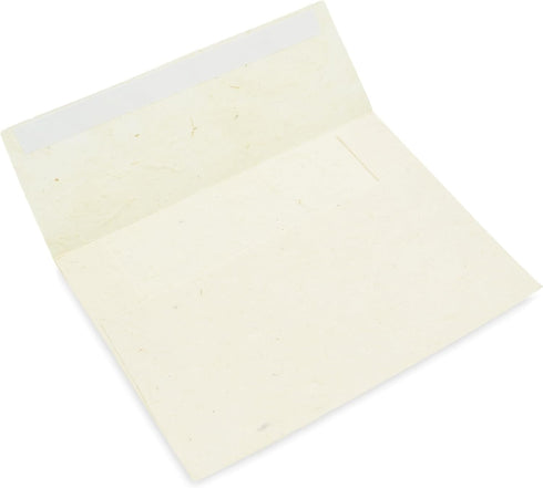 Kathmandu Valley Co. 4x6 inch Handmade Lokta Paper Envelopes, Vintage Envelopes for Wedding Invitations (100 Pack)