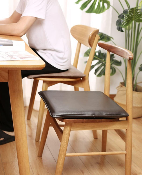 HCZKIUJ 1/2/4 Packs 4.5CM 40 40cm(2Packs)) Memory Foam Seat Cushion, Anti-Slip Waterproof Office Computer Chair Boss