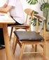 HCZKIUJ 1/2/4 Packs 4.5CM 40 40cm(2Packs)) Memory Foam Seat Cushion, Anti-Slip Waterproof Office Computer Chair Boss