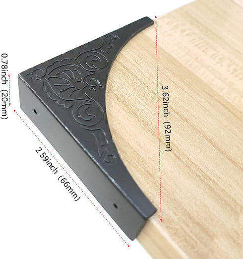 glrovazas 4 Antique Metal Box Corner Protector Pcs Antique Zinc Alloy Box Corner Protector Edge Safety Guard Cabinet
