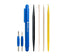 Jonard Tools TK-AT5 5 Piece Alignment Tool Kit with Spudger, Screwdriver, Probe Pick, Orange Stick