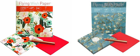 Flying Wish Paper Combo Pack, Orange Blossoms + Almond Blossoms, Mini Kit Combos, Write it,