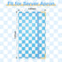 Server Book for Waitresses, Leather with Zipper Pocket, Retro Checkerboard Design Guest Check Holder Organizer