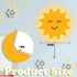 Aurelema Sun Night Light Wall Lamp Sleeping Nursery Lighting Cute Floating Battery Operated Hanging Lamp for Baby Boys