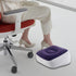 AsrMyjcx Inflatable Foot Rest Pillow Travel Footrest Pillow Car Train Ottomans Portable Home PVC Flocking Comfortable