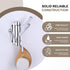Angle Simple Towel Hook Chrome 2 PCS, Metal Swivel Folding Bathroom Hook, Heavy Duty Clothes Robe Holder for Wall Mount