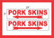 SuperSigns 2-6x24 Pork Skins with Arrow Rider Signs Red Directional