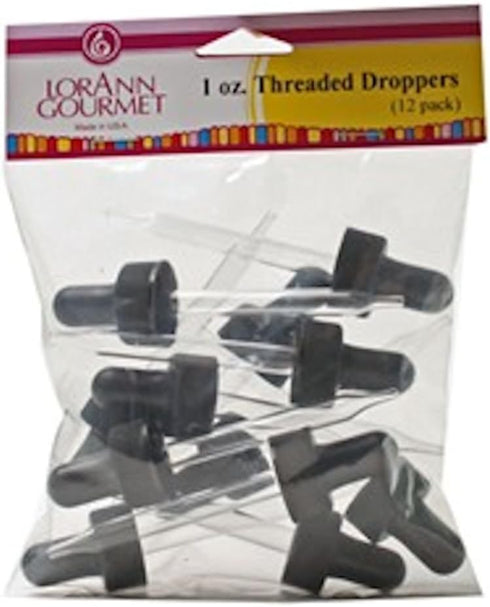 LorAnn Gourmet 1 Ounce Threaded Droppers, 12 Pack