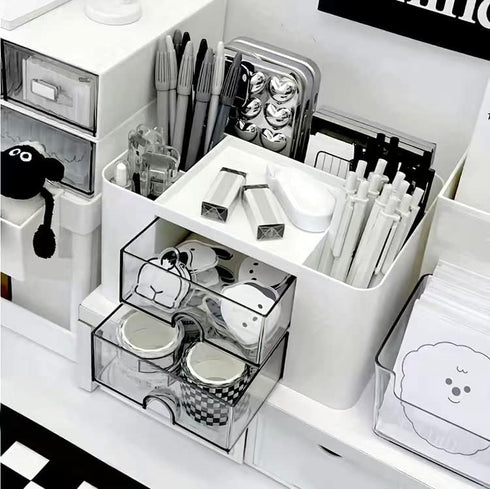 Generic Multifuntional Luxury Office Desk Organizer, Desktop Stationary Organizer Desk, Pen Holders, Makeup Brush