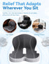 Celinva Orthopedic Cushion Tailbone Orthopedic Cushion, Car Seat Cushion for Pain Relief, Ergonomic Memory Foam Chair