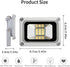 Tashace 10W 12-24V IP65 6500K Lot,1 Pack Floodlight DC Wall Lamp LED Security Flood Light Waterproof Super Bright Cool
