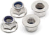 M6-1.0 Flange Nylon Insert Lock Nuts - Flanged Locknuts, Stainless Steel 18-8, 25 PCS