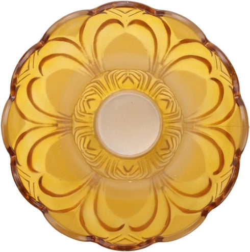 Zicobox Ceiling Fan Chandelier -Elegant Frosted and Clear Glass Light Shade Replacement - Stylish Upgrade