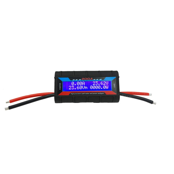 200A RC Watt Meter, High Precision Power Analyzer, DC 0-60V Volt Amp Watt Checker with Digital LCD Screen