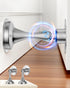 Magnetic Door Stoppers, 2 Pack Stainless Steel Heavy Duty Door Catch for Bottom Top of Door, No Drill Adhesive