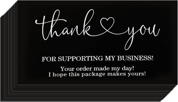 Kexinglu 200 Bulk Pack Thank You Cards for Small Business, 2" x 3.5"