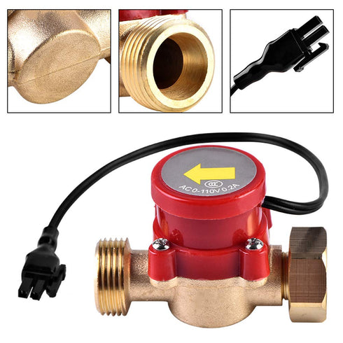 Water Pump Switch G 3/4"-3/4" for Pump Flow Sensor, Family Safe Low Water Pressure Switch