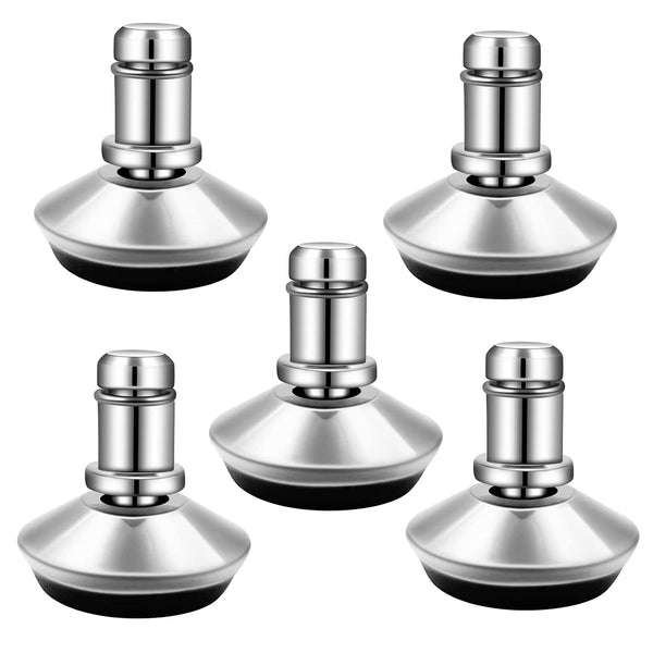 Bell Glides Replacement Office Chair Swivel Caster Wheels, Fixed Stationary Castors, Low Profile Stool with Felt Pads