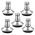 Bell Glides Replacement Office Chair Swivel Caster Wheels, Fixed Stationary Castors, Low Profile Stool with Felt Pads