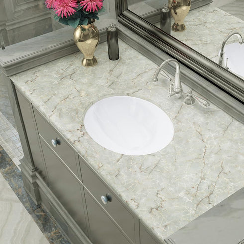 LACHEERY Marble Contact Paper, Decorative Self Adhesive 15.8"x80", Waterproof Removable Wallpaper for Countertops