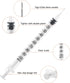 U 100 1cc Syringe 1ml 31 Gauge 5/16 Inch 8mm with Disposable Gauze Pads, Individual Package, 20 Pack