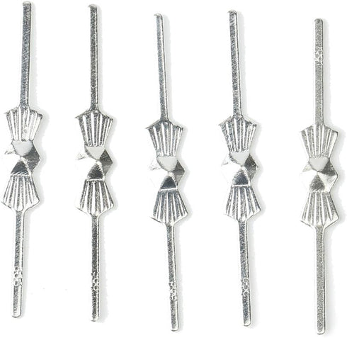 300pcs (33mm, H&D HYALINE & DORA H&D Chrome Bow Tie Clips Metal Butterfly Clips for Fastening Crystals, Chandelier