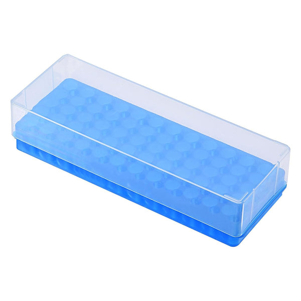 YOKIVE Tube Rack, Double Panel with Lid, Plastic Test Tube Holder, Great for 11mm, 7.5mm Lab Test Tubes