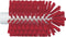 Vikan 5380-90-4 Stiff Tube Brush - Polyester, 3-1/2" x 6-1/4" OAL, Red