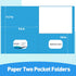 RAZCC Two Pocket Folders, 30 Pack File Folders with Pockets, Thick Paper for School Office Business Home, Assorted