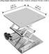 Lab Scissors Jack, Stainless Steel 8 x 8 inch Laboratory Support Jack Platform, Expandable Lift Height 80mm to 280mm