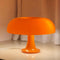 Mushroom Lamp Orange Dimmable Mushroom Table Lamp with 3 Lighting Modes, Charging
