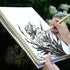 FLYING EAGLE Blank Paper Spiral Notebook, 8.5 x 11 Large Spiral Notebook, 210 Pages, Hardcover Sketchbook for Drawing