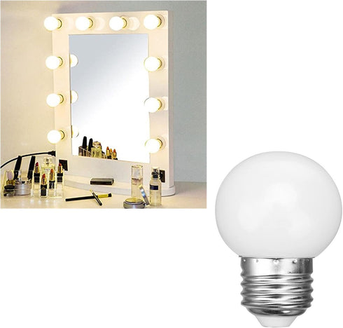 G45 LED Light Bulb 3W Globe Vanity Bulbs, Warm White 3000K, 30 Watt Replacement Bulb, E26/E27 Base, 6 Pack for Bathroom