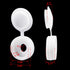 PAGOW 50 Pcs White Plastic Hinged Screw Cover Caps, Fold Snap Washer Flip Tops for Protection