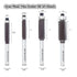 4pcs 1/4 Inch C3 Trimming 1/4, 5/16, 3/8, 1/2 Flush Trim Router Bit Shank, Top Bearing Template Router Bit, Updated