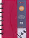 Eagle Discbound Notebook, Customizable Junior Size, Poly Cover, 60 Sheets Ruled/Lined Pages (Red)