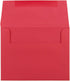 JAM PAPER A2 Colored Recycled Invitation Envelopes, 4 3/8 x 5 3/4, Red Recycled, 100/Pack