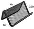 Black Metal Mesh Business Card Holder, Desk Organizer for Office Name Cards (Black, 6 Pack)