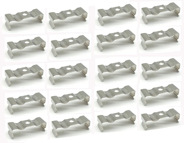T5 LED Light Bulbs 20pcs Clips Holder Bracket for Lamp Socket Shop Light Fixture, Suitable for T5 lamps