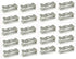 T5 LED Light Bulbs 20pcs Clips Holder Bracket for Lamp Socket Shop Light Fixture, Suitable for T5 lamps