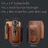 diodrio EDC Leather Knife Sheath Organizer Pouch with Pen Loop, Full Grain Leather, Chestnut by diodrio