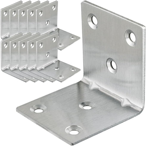 LOSYHU 20PCS L Brackets Corner Bracket 2"x2"x2", Heavy Duty Corner Brace for Wood,