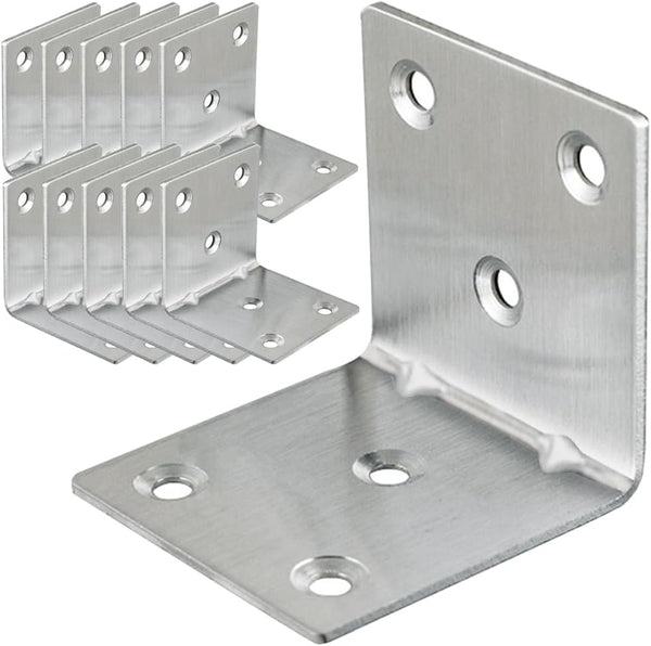 LOSYHU 20PCS L Brackets Corner Bracket 2"x2"x2", Heavy Duty Corner Brace for Wood,