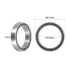 uxcell 5pcs Miniature Deep Groove Ball Bearings 15x21x4mm Double Sealed Bearings for Electric Motor, Home Appliances, Garden Machinery, P6 (ABEC 3)