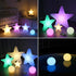 12-inch 16 4 LED Star Sign Night Light, Fun & Cute Stars Mood Lamp for Kids, RGB Colors & Modes, Rechargeable