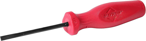 Mayhew Tools 27311 USA Slotted Screwdriver, Red, 3-Inch x 3/16-Inch