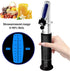 VGVGV 0-90% Brix Refractometer, Handheld Sugar Refractometer Brix Content Juice Liquids Tester with ATC Measurement