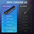 2 Pack, 5 TrixHub Rechargeable Flashlights Super Bright High Lumens Flash Light, Modes Zoomable Linternas with LCD